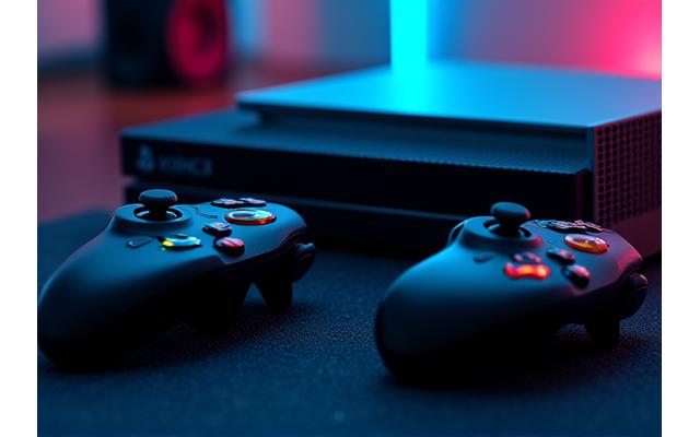 Moderne Gaming-Konsolen und Zubehör